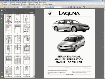 Renault Laguna II Manual de Taller Service Manual